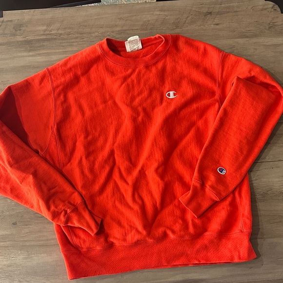 Champion Bright Red Crewneck Sweater - Picture 1 of 4